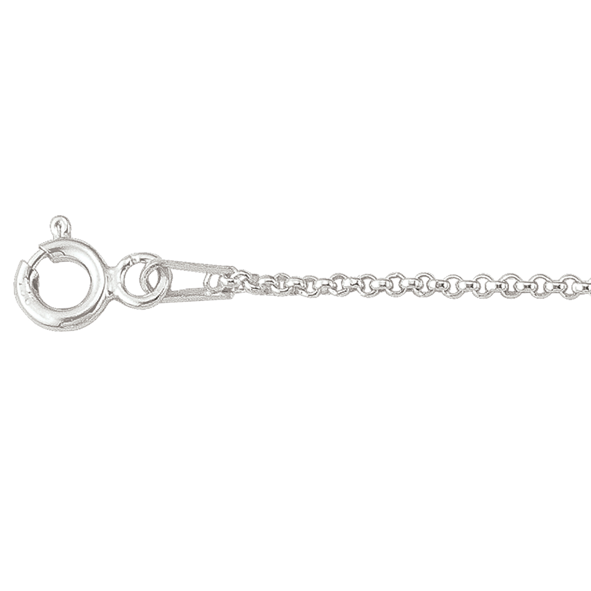 Silver Hollow Rolo Link - SS