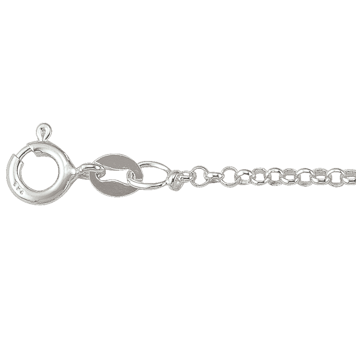 Silver Hollow Rolo Link - SS - Silver - 26"