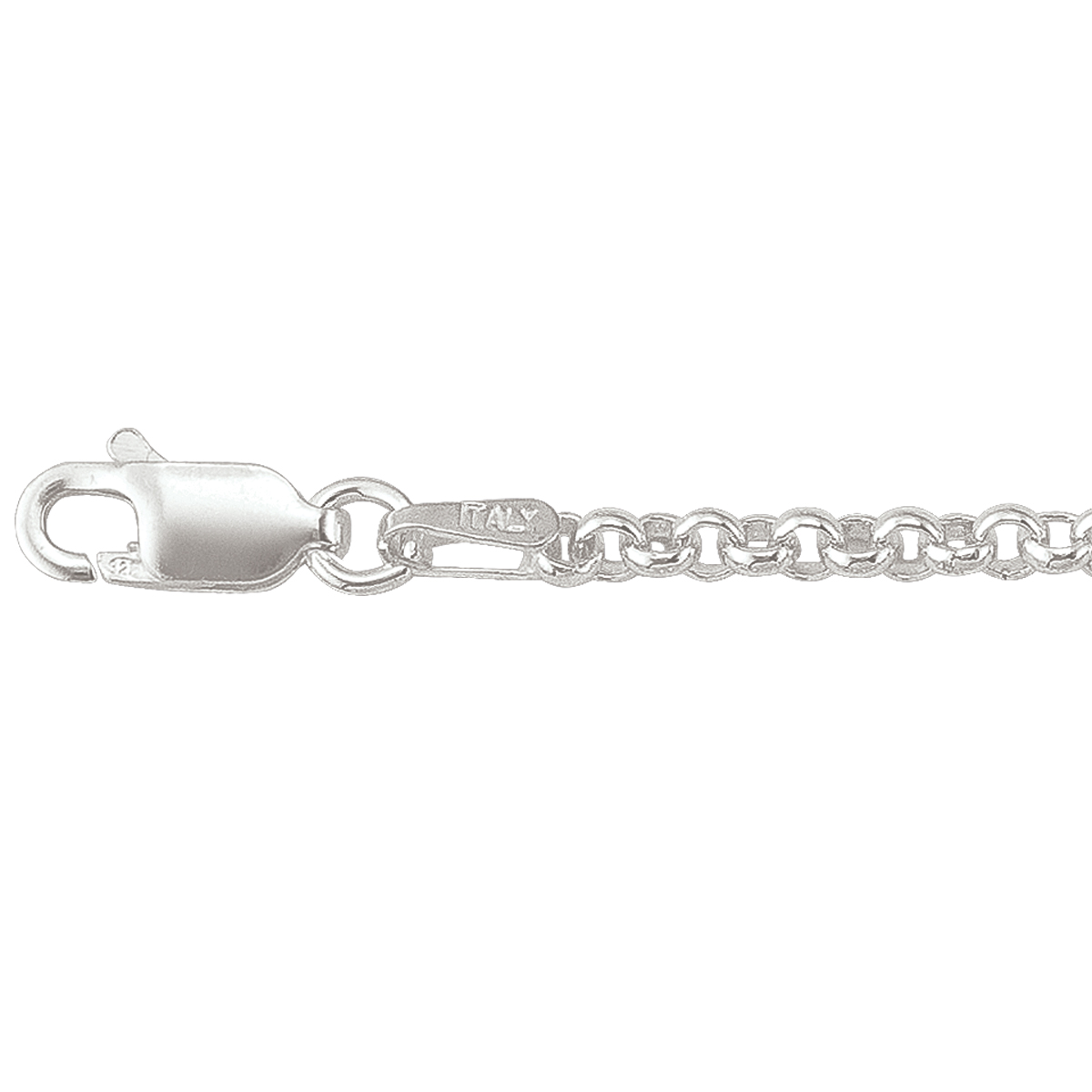 Silver Hollow Rolo Link - SS - Silver - 18"