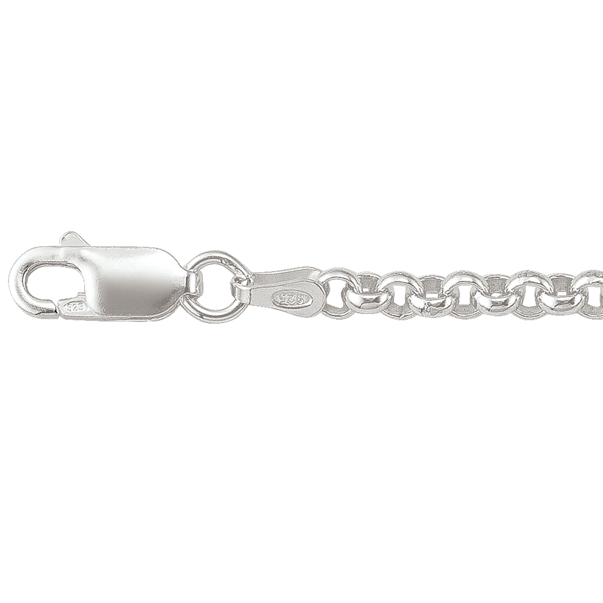 Silver Hollow Rolo Link - SS - Silver - 22"