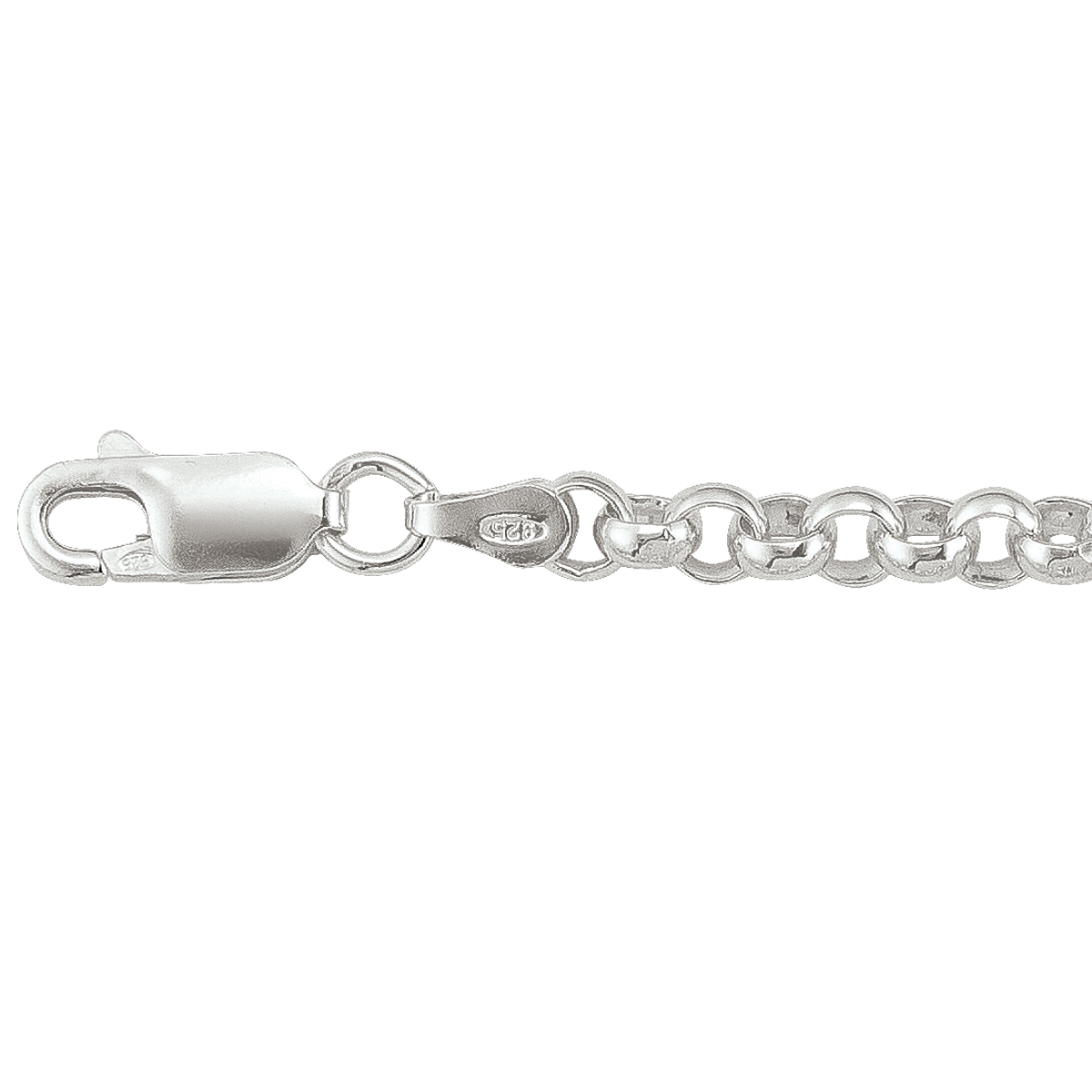 Silver Hollow Rolo Link - SS - Silver - 20"