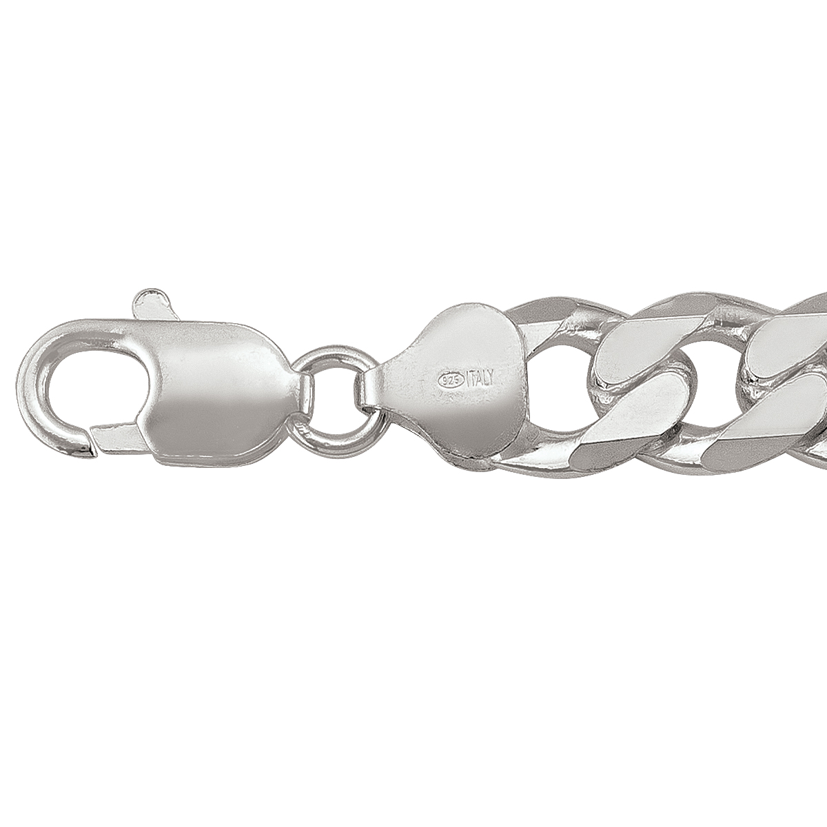 Silver Heavy Curb Link - SS - Silver - 8"