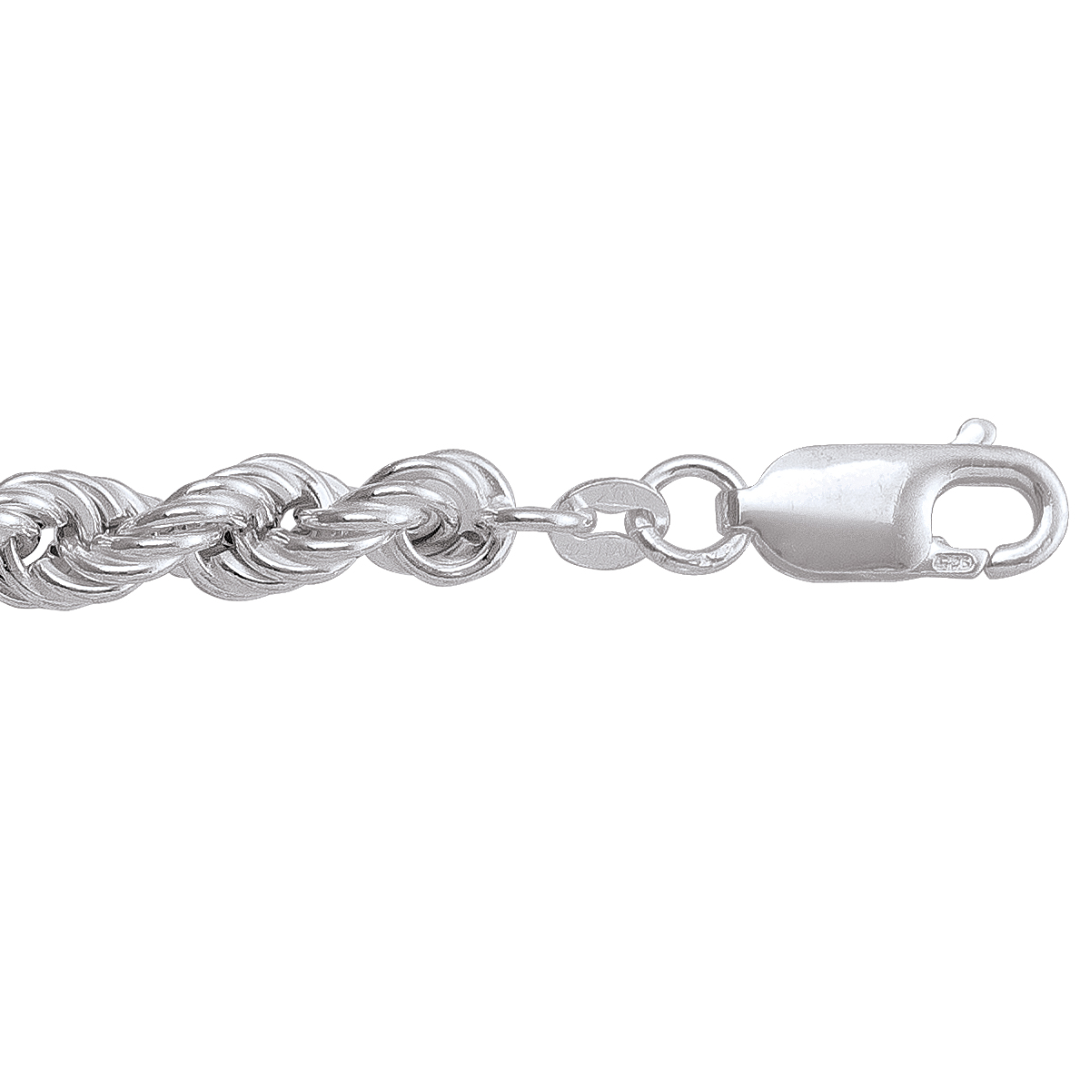 Silver Hollow Rope Link - SS - Silver - 18"