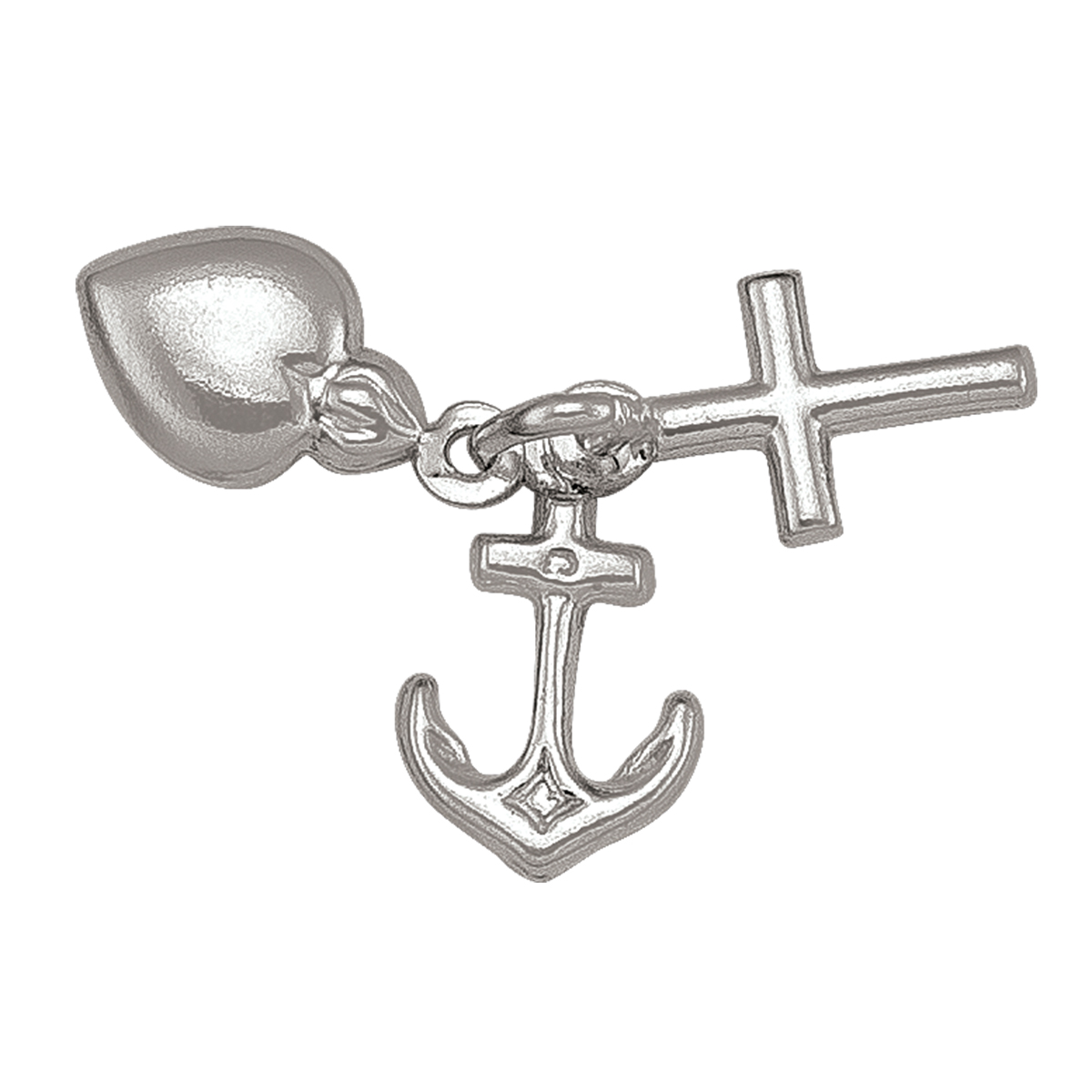 Sterling Silver Hope, Faith & Charity