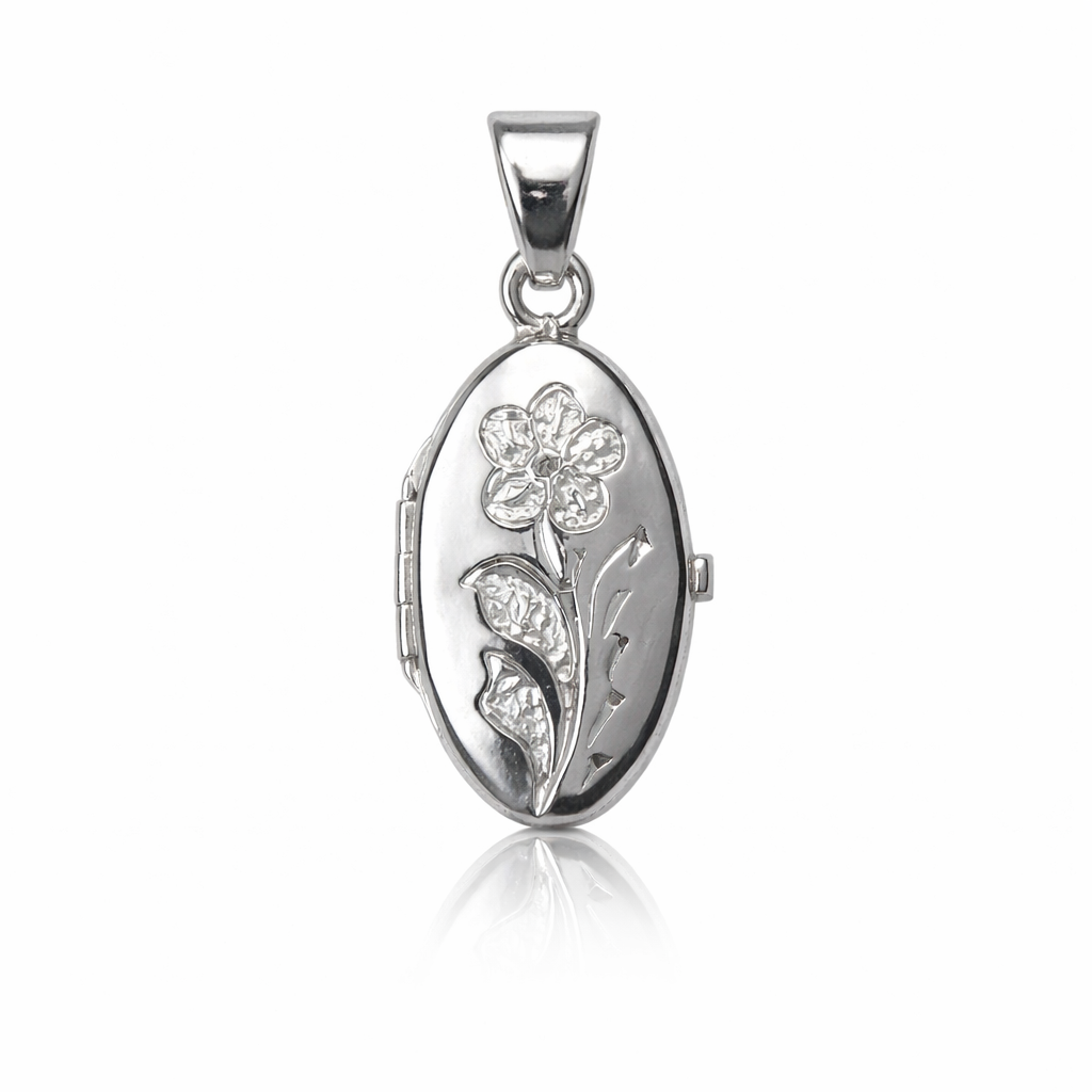 Sterling Silver Oval Locket