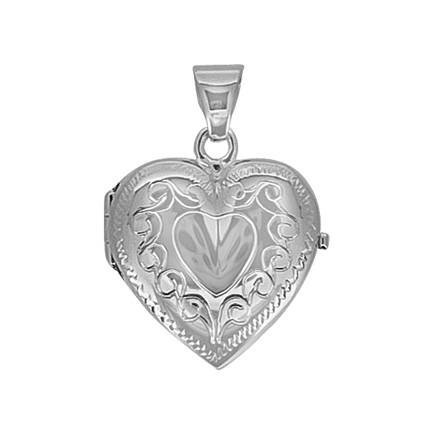 Sterling Silver Heart Shaped Locket