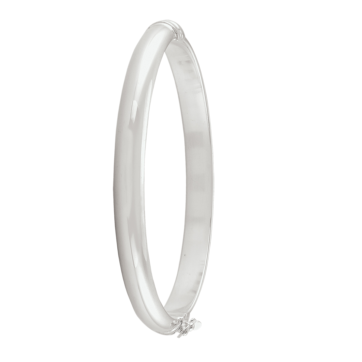 Sterling Sivler Plain Domed Bangle