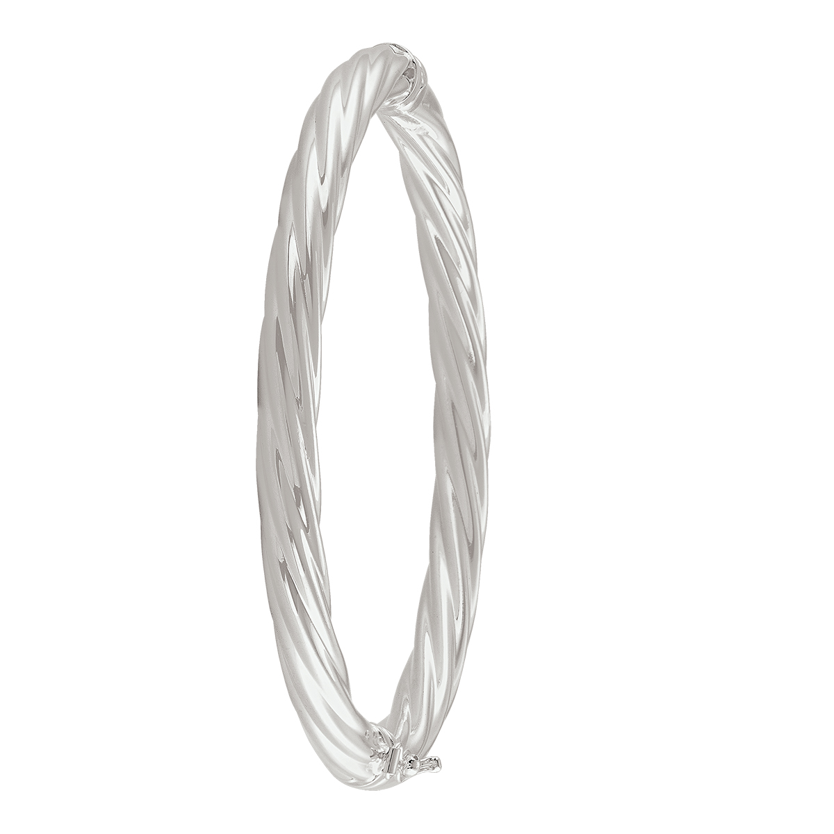 Sterling Silver Twisted Bangle
