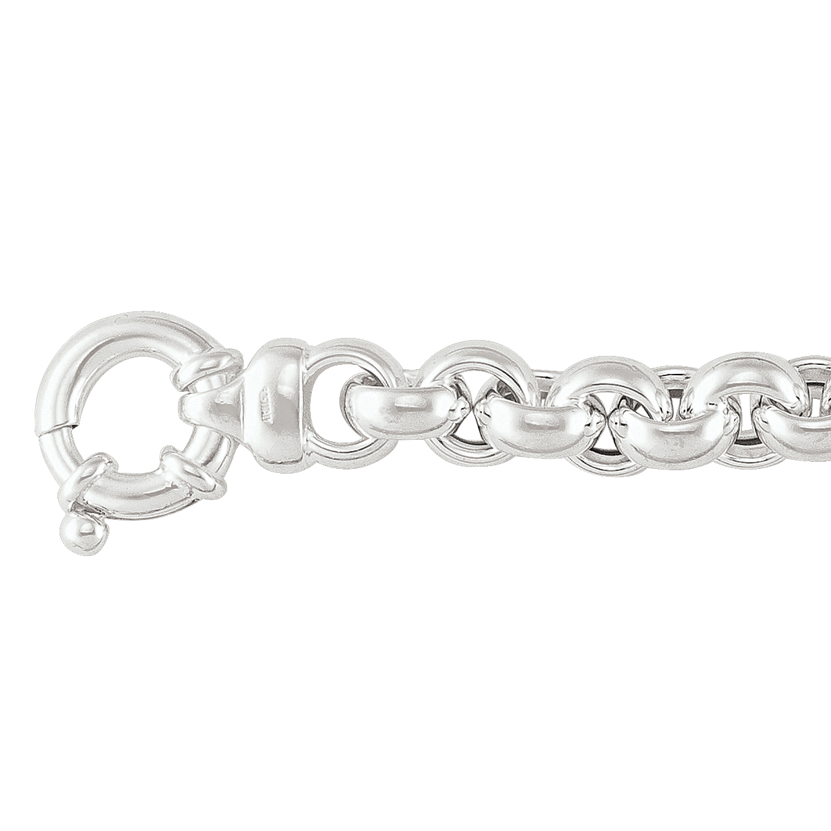 Sterling Silver Fancy Hollow Rolo Link
