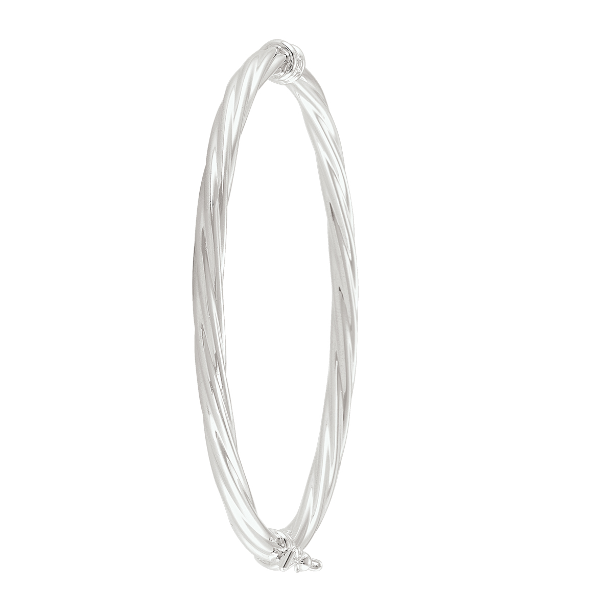 Sterling Silver Twisted Bangle