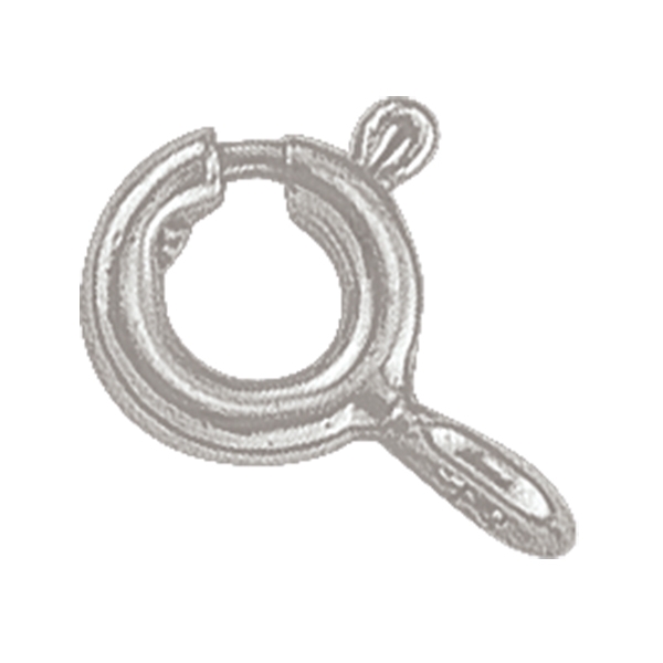 Sterling Silver Spring Ring Clasp