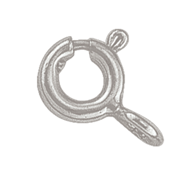 Sterling Silver Spring Ring Clasp
