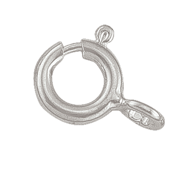 Sterling Silver Spring Ring Clasp