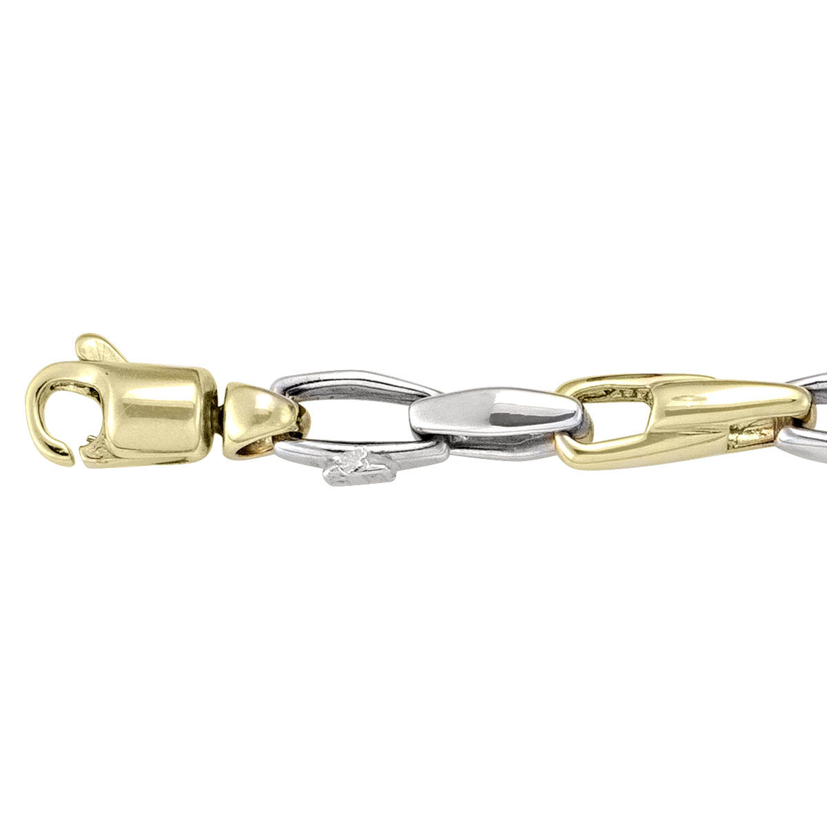 N824 Two Tone Solid Round Link