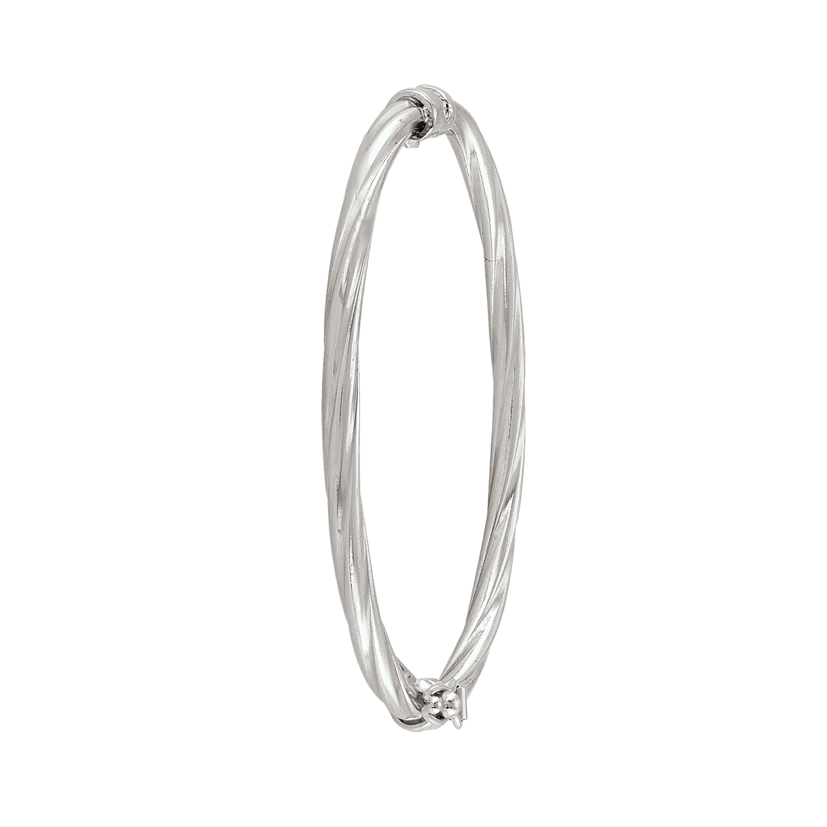 Sterling Silver Twisted Childrens'S Bangle