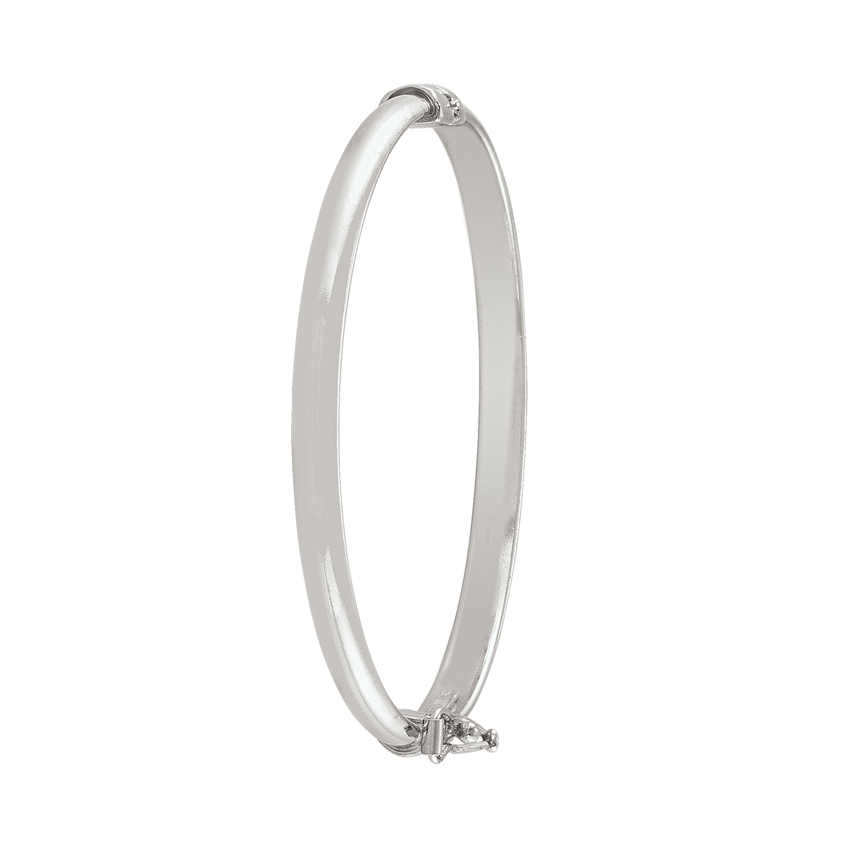 Sterling Silver Plain Domed Childrens'S Bangle