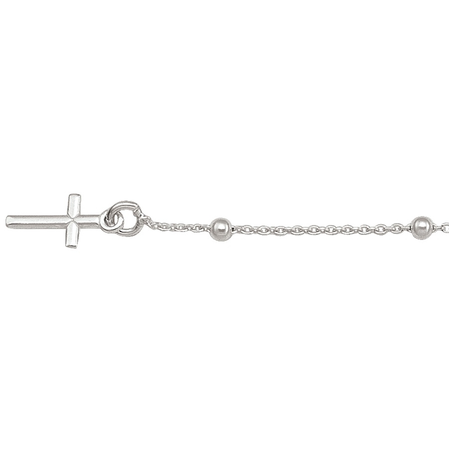 Sterling Silver Rosary Bracelet