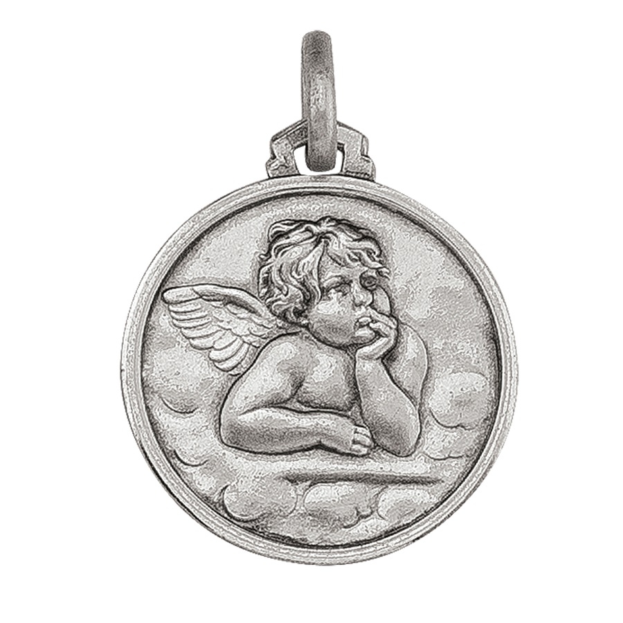 Sterling Silver Angel Medal