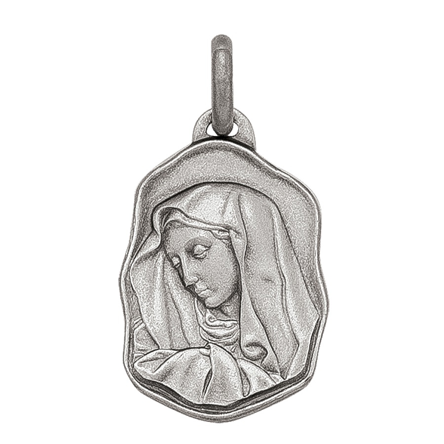 Sterling Silver Madonna Medal