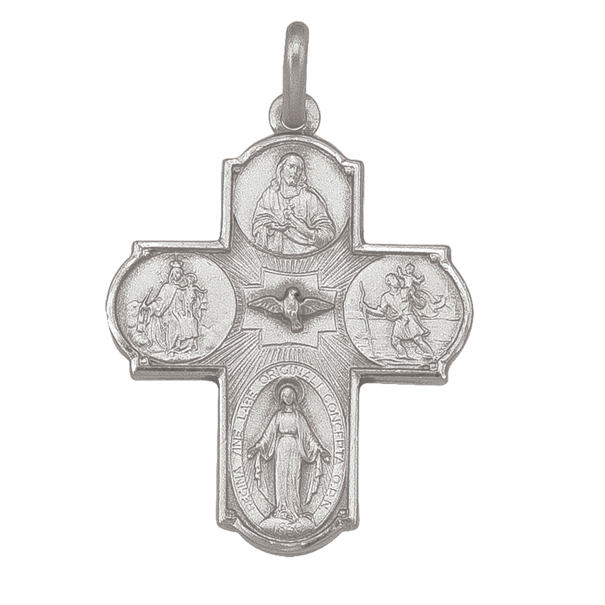 Sterling Silver Scapular Cross