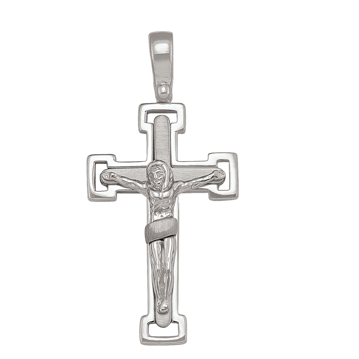Sterling Silver Fancy Crucifix