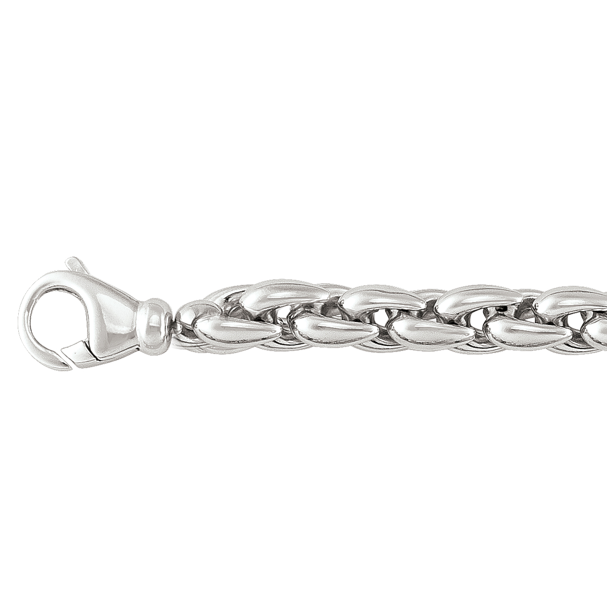 Sterling Silver Rhodium Finish Fancy Bracelet