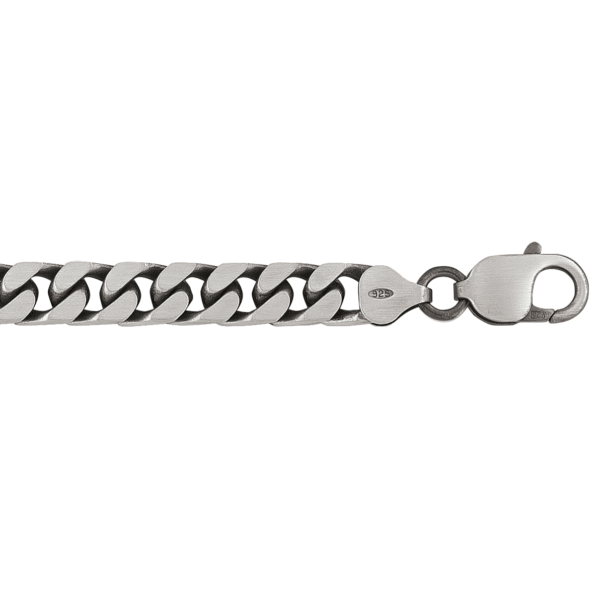 Sterling Silver Oxidized Link - Silver - 20