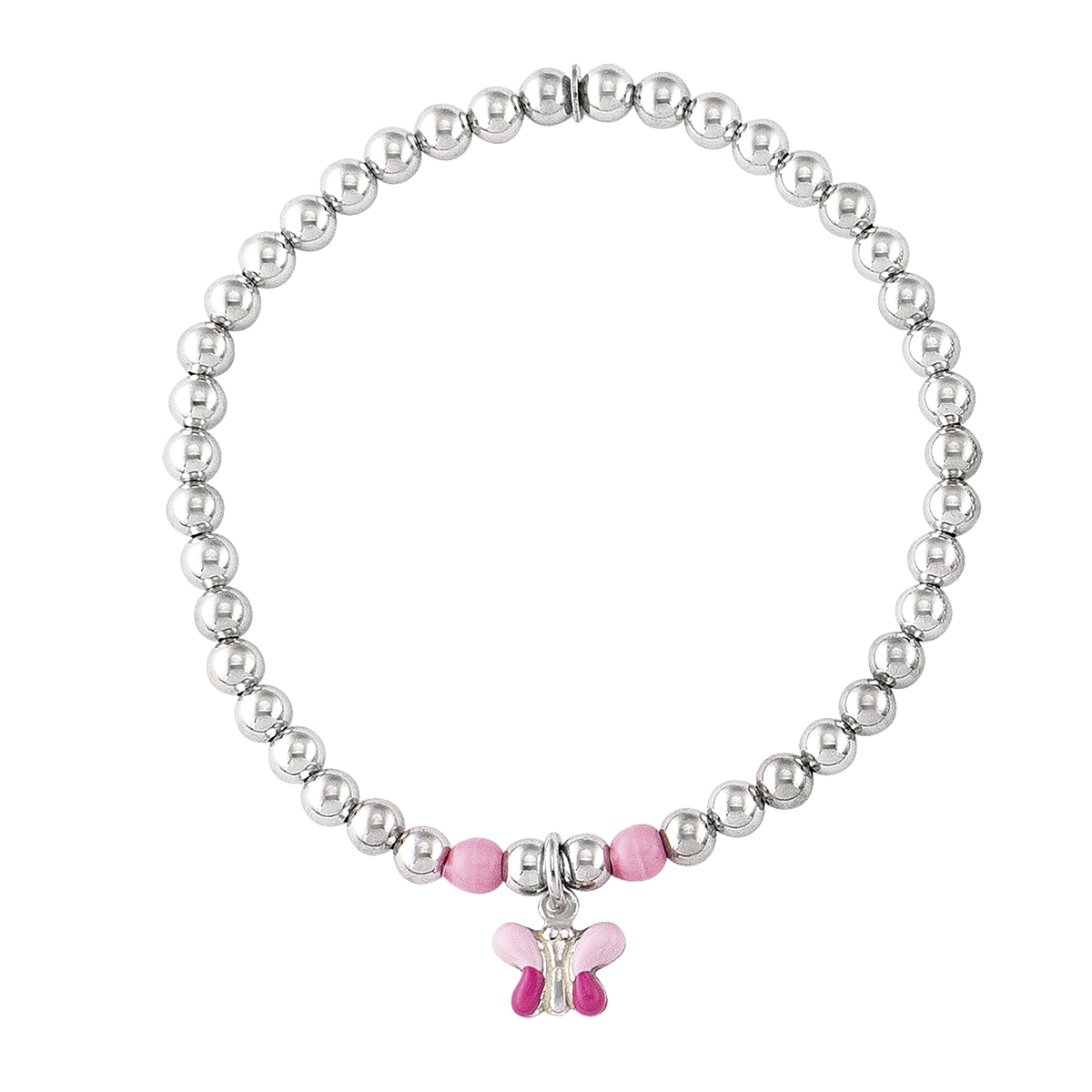 Sterling Silver Bracelet & Ear Butterfly Set