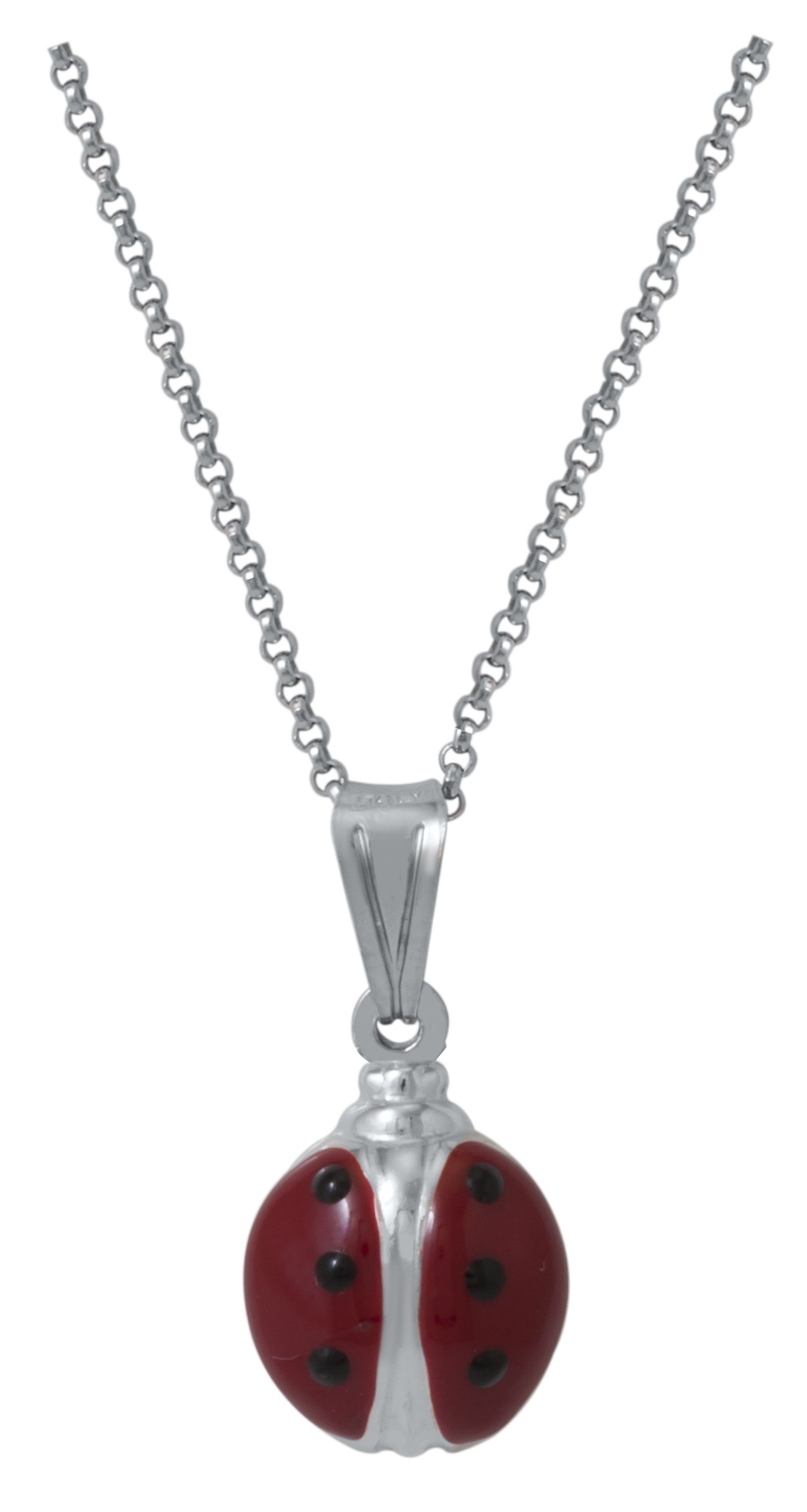Sterling Sivler Lady Bug Necklace