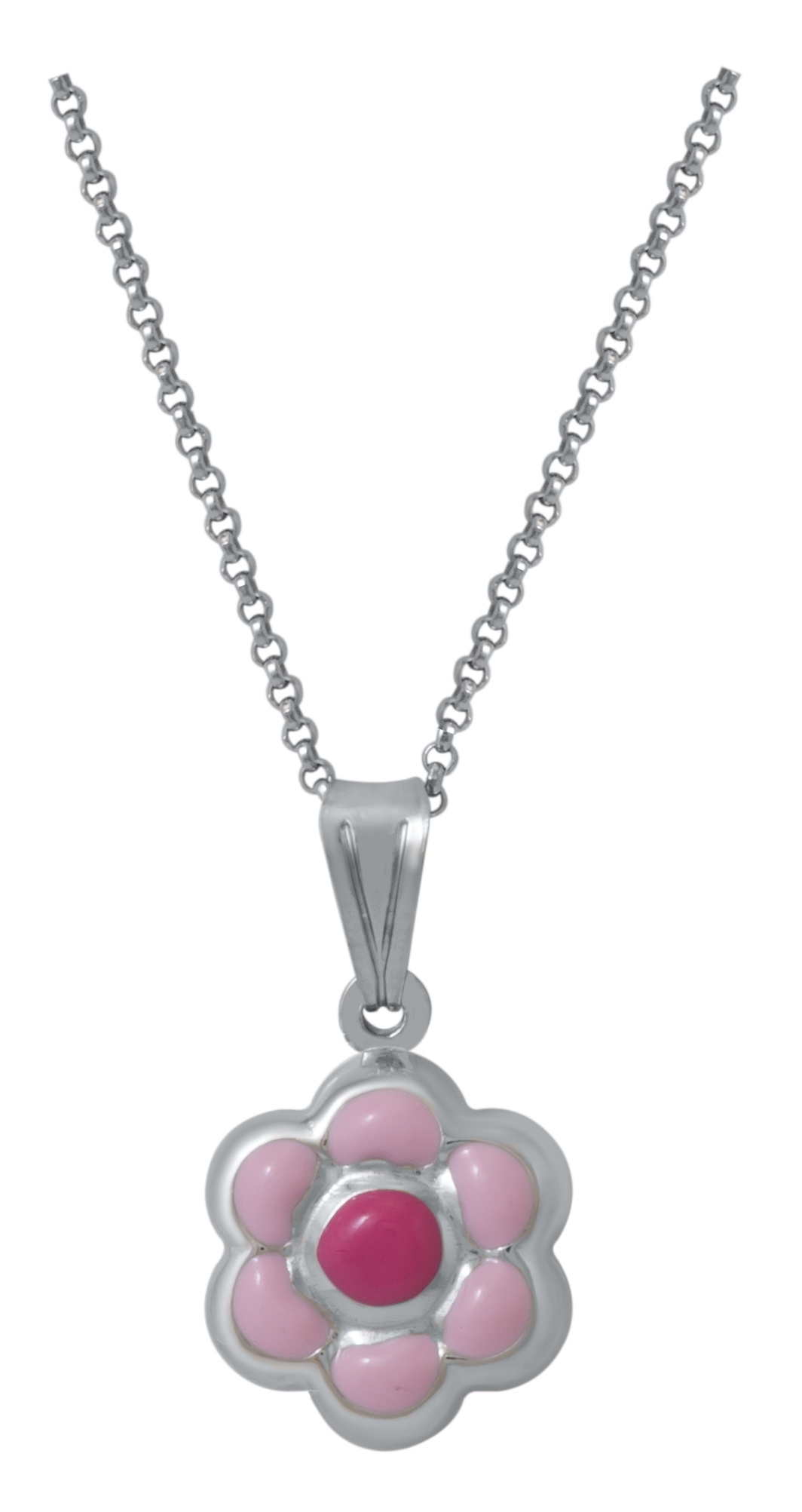 Sterling Silver Flower Necklace