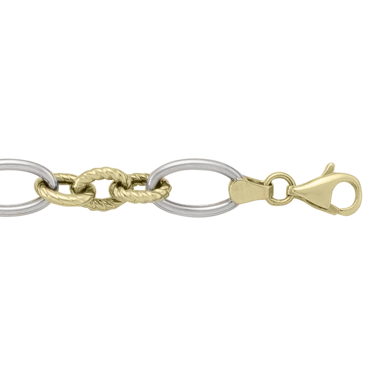 Two Tone Hollow Fancy Bracelet