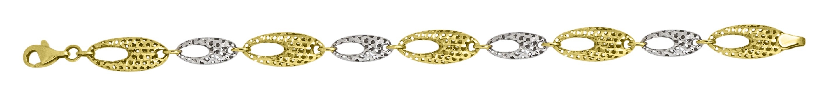 Ta03 -14K Two Tone Filigri Bracelet