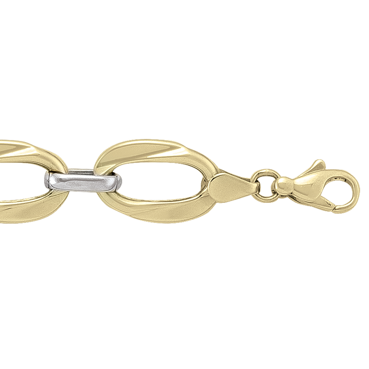 Two Tone Hollow Fancy Bracelet