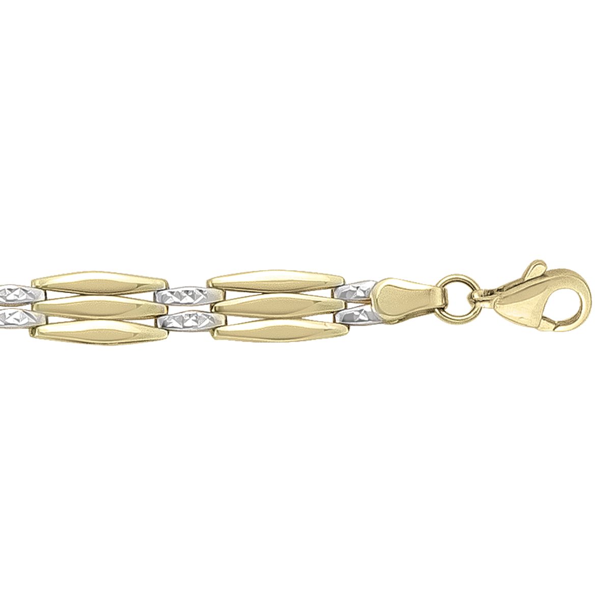 Two Tone Hollow Fancy Bracelet