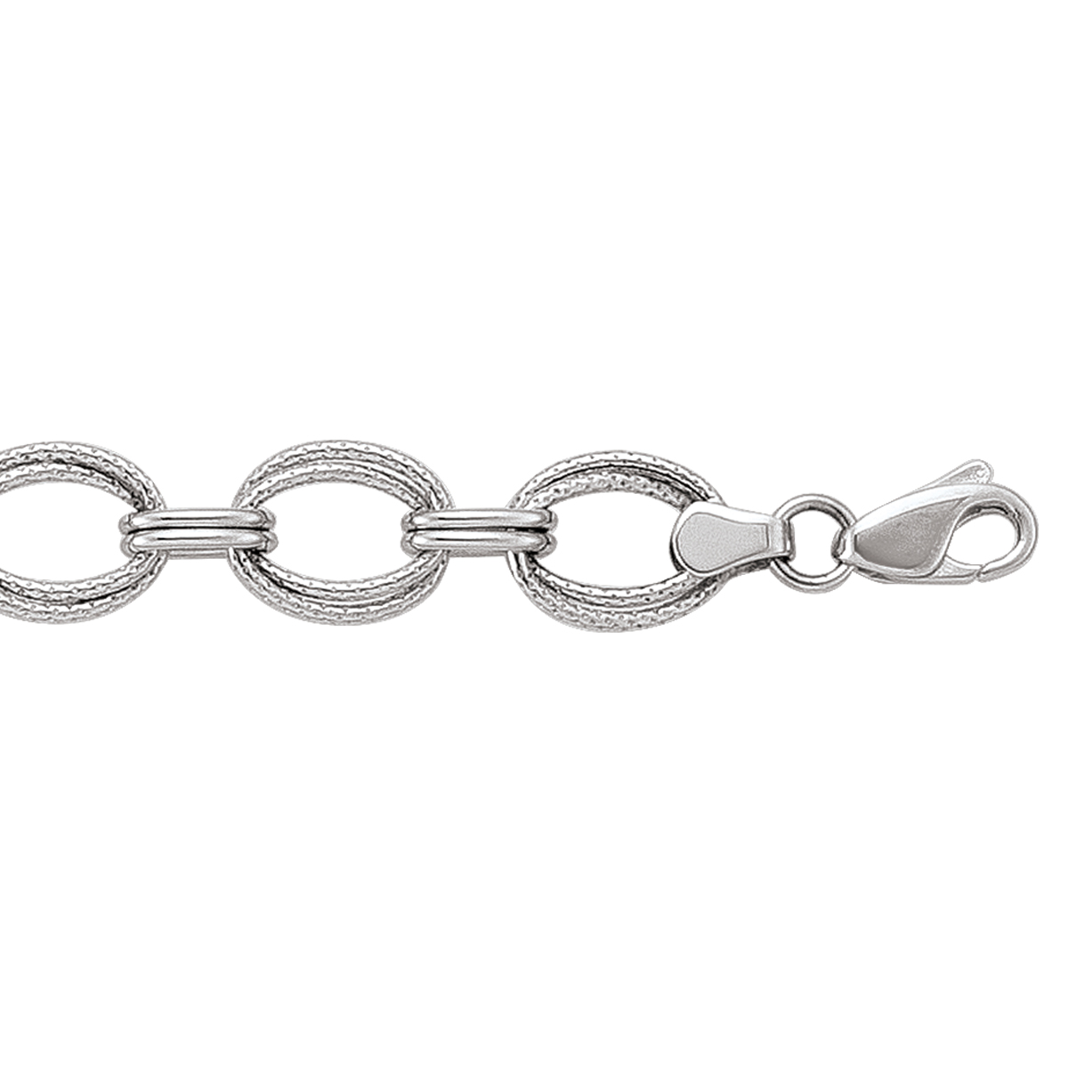 White Gold Hollow Fancy Bracelet