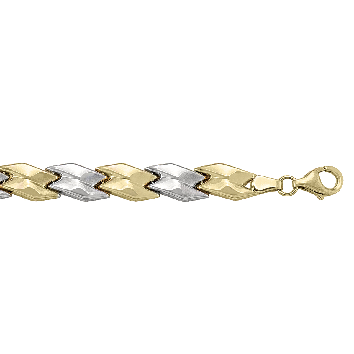 Two Tone Hollow Fancy Bracelet