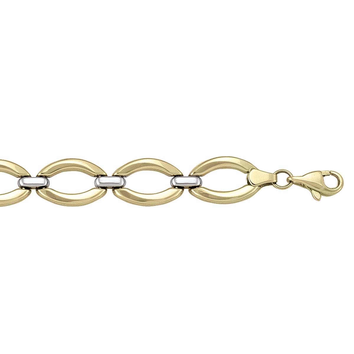 Two Tone Hollow Fancy Bracelet