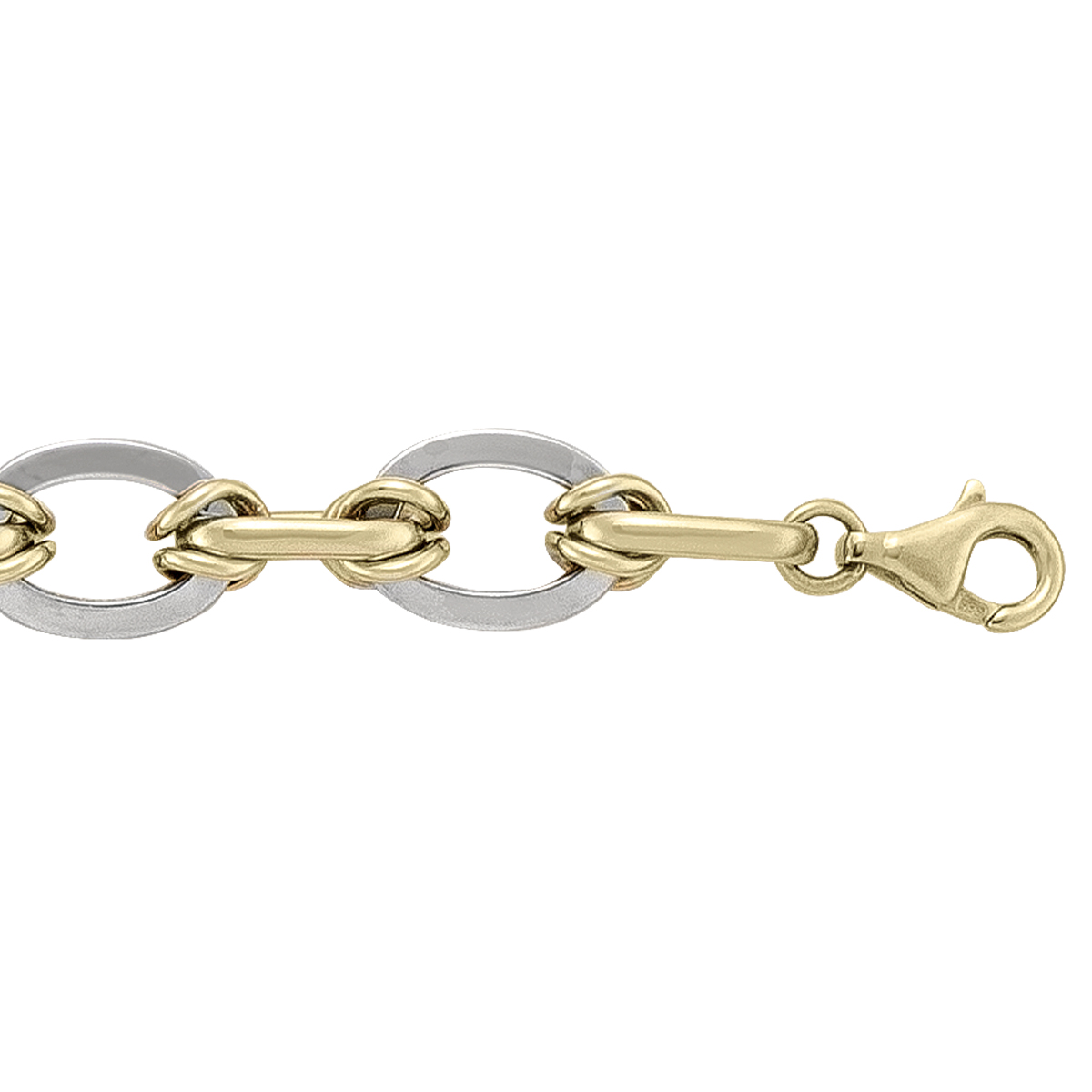 Two Tone Hollow Fancy Bracelet