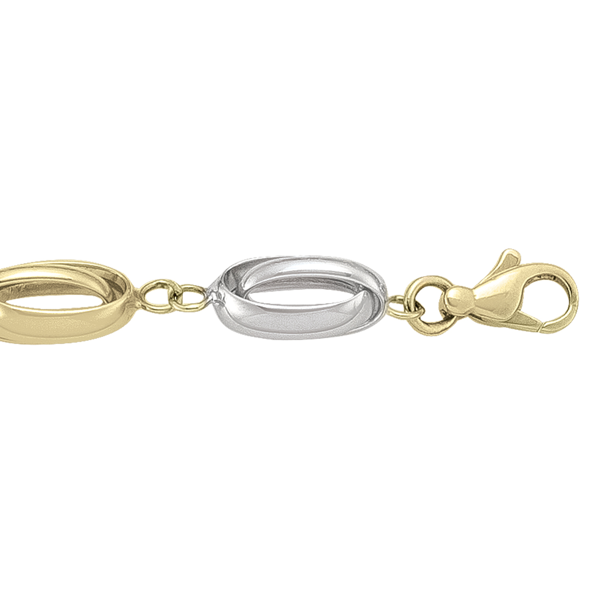 Two Tone Hollow Fancy Bracelet