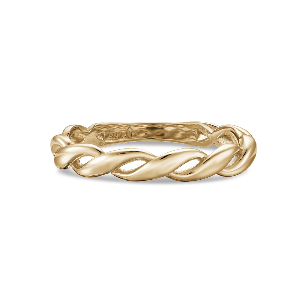 Ta199-Yg 14K Yellow Gold Braided Band