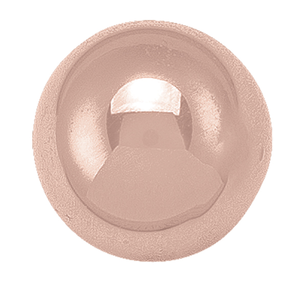8Mm Pink Gold High Polish Ball Stud Earring