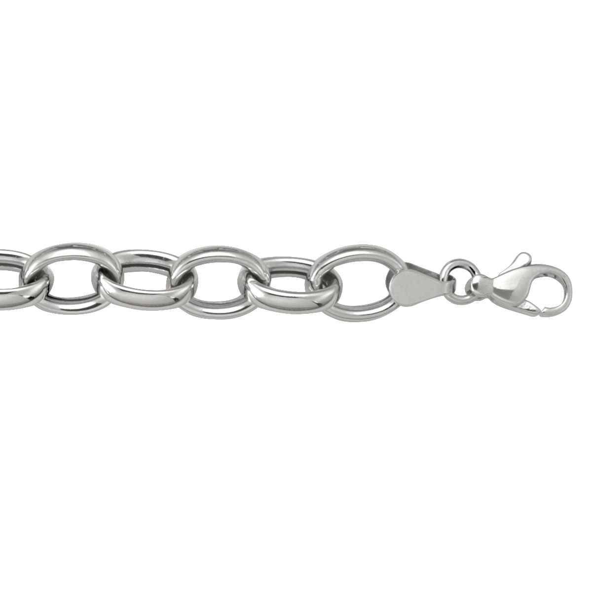 Teca06 White Gold Hollow Link