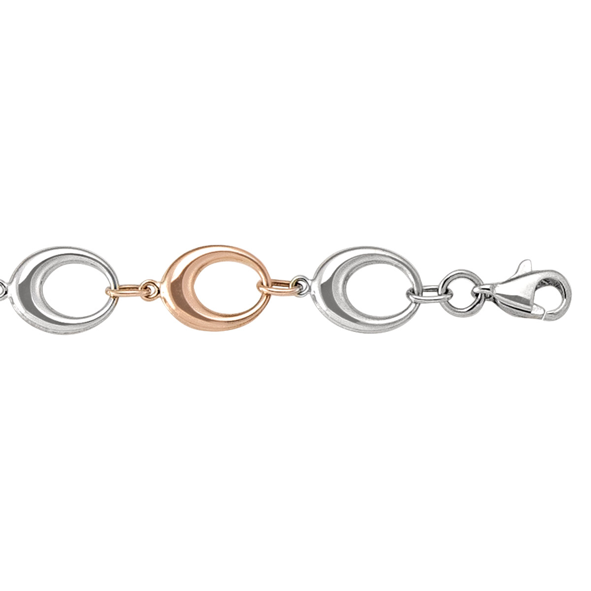 Pink And White Fancy Hollow Link - 10K - 10k - 7.5"
