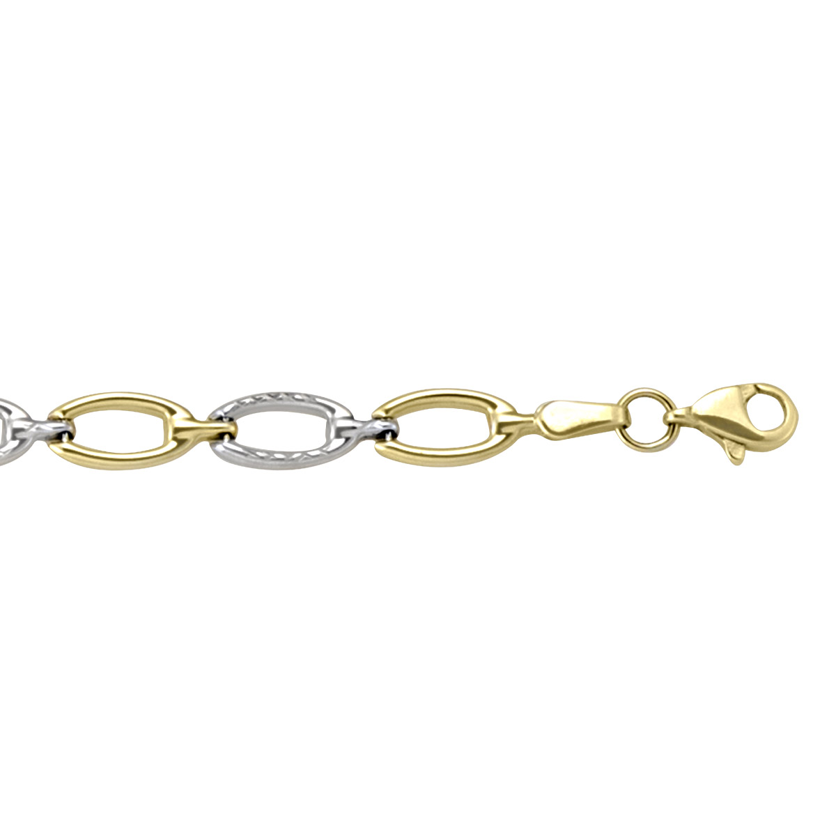 Two Tone Hollow Fancy Bracelet