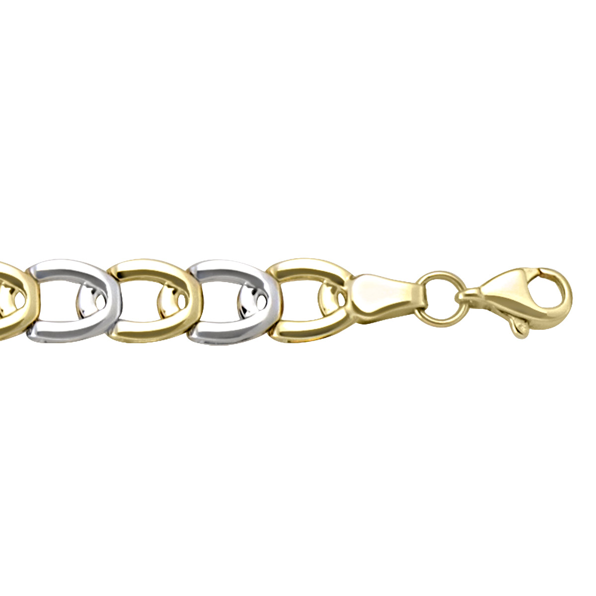 Two Tone Hollow Fancy Bracelet