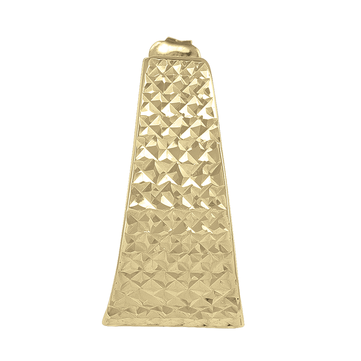 Yellow Fancy Diamond Cut Stud Earring