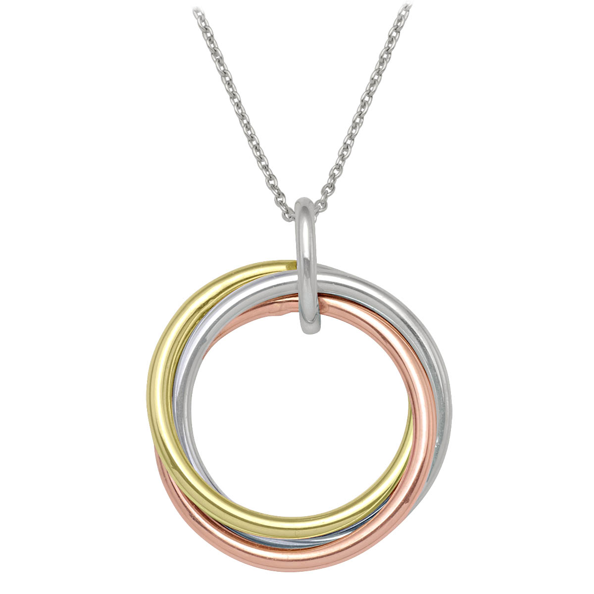Tri Colour Love Knot Necklace