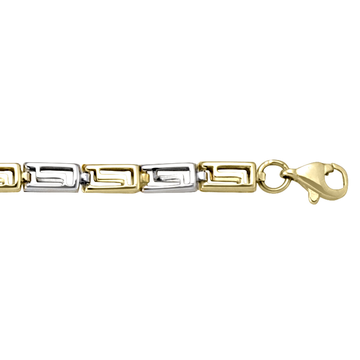 Two Tone Hollow Fancy Bracelet