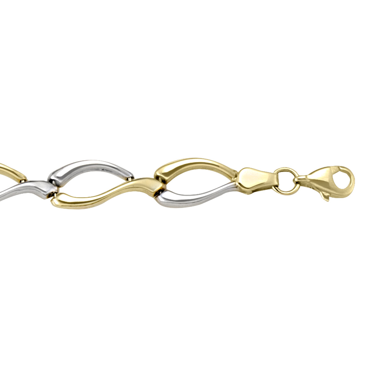 Two Tone Hollow Fancy Bracelet