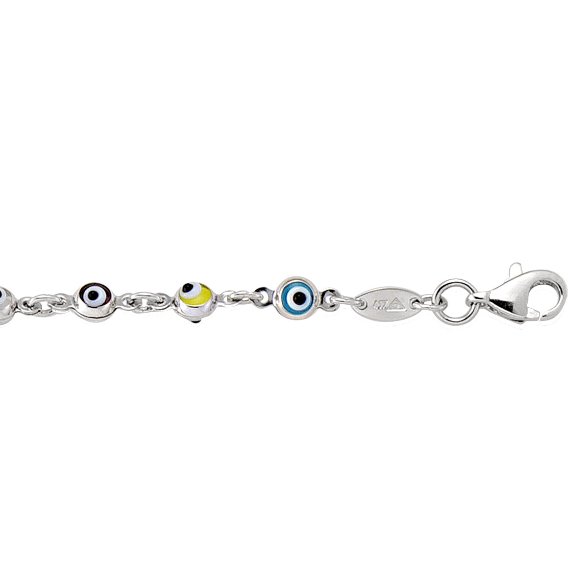White Gold Eye Bracelet